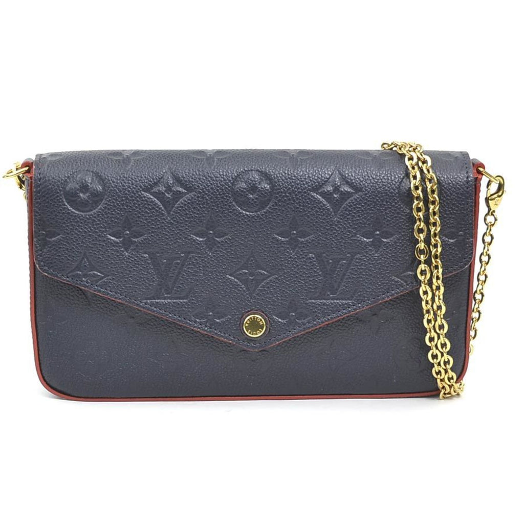 Louis Vuitton Navy Monogram Empreinte Pochette Shoulder Bag