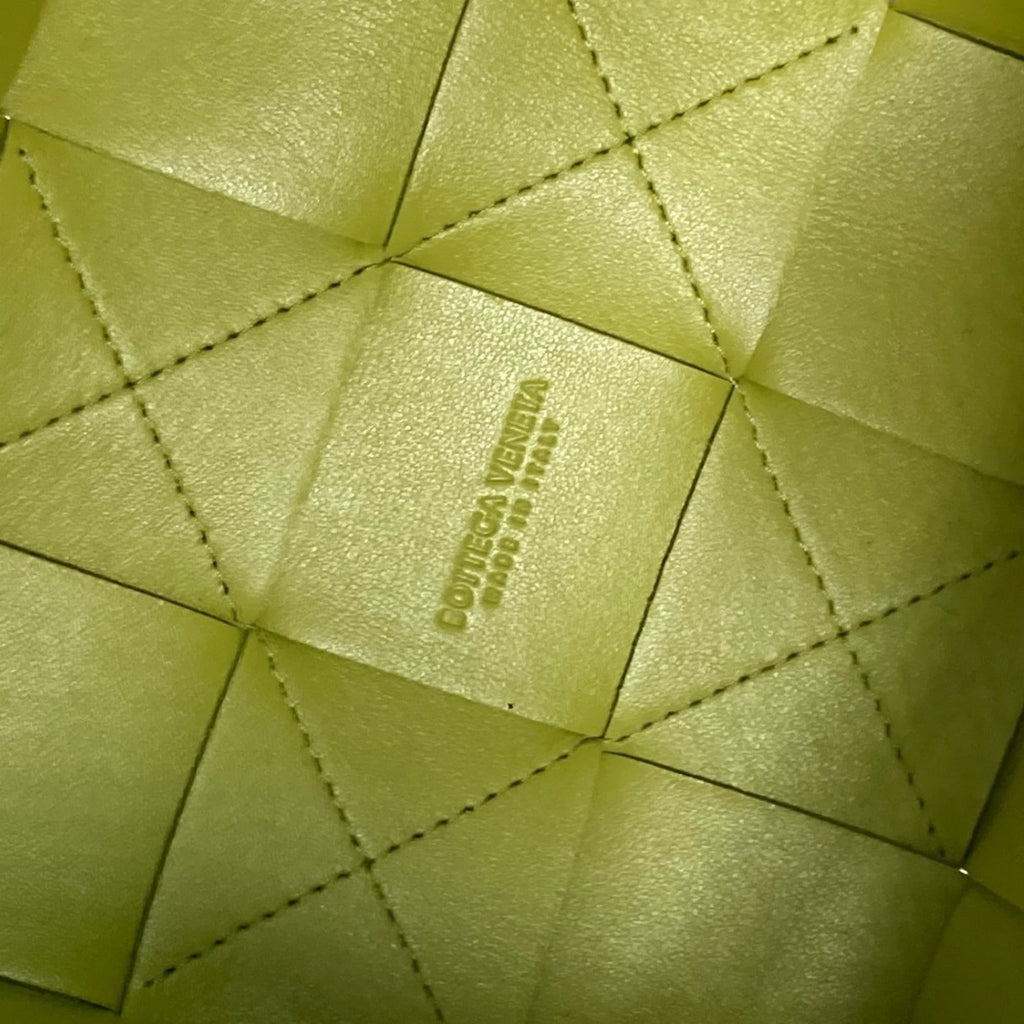 Bottega Veneta Light Green Leather Pochette Shoulder Bag