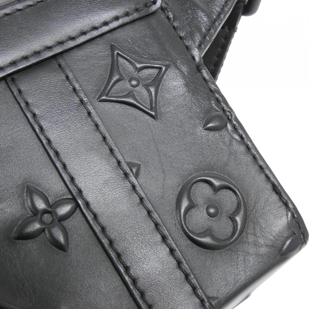 Louis Vuitton Monogram Black Leather Shoulder Bag