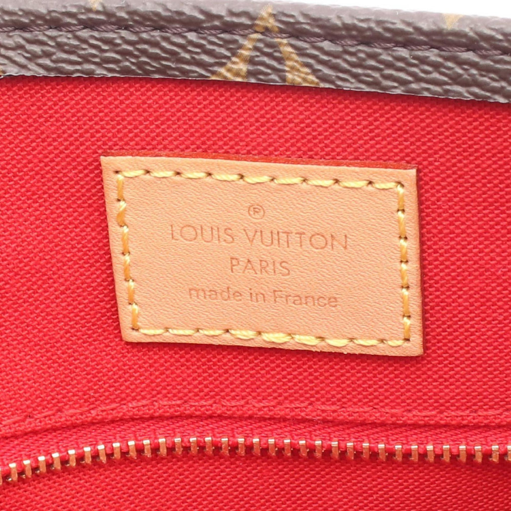 Louis Vuitton Brown Monogram Coated Canvas Leather Monogram Handbag