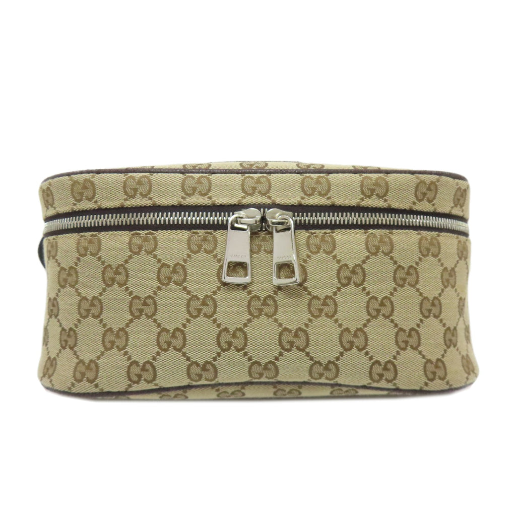 Gucci Brown Canvas Sling Bag (Pre-Owned)