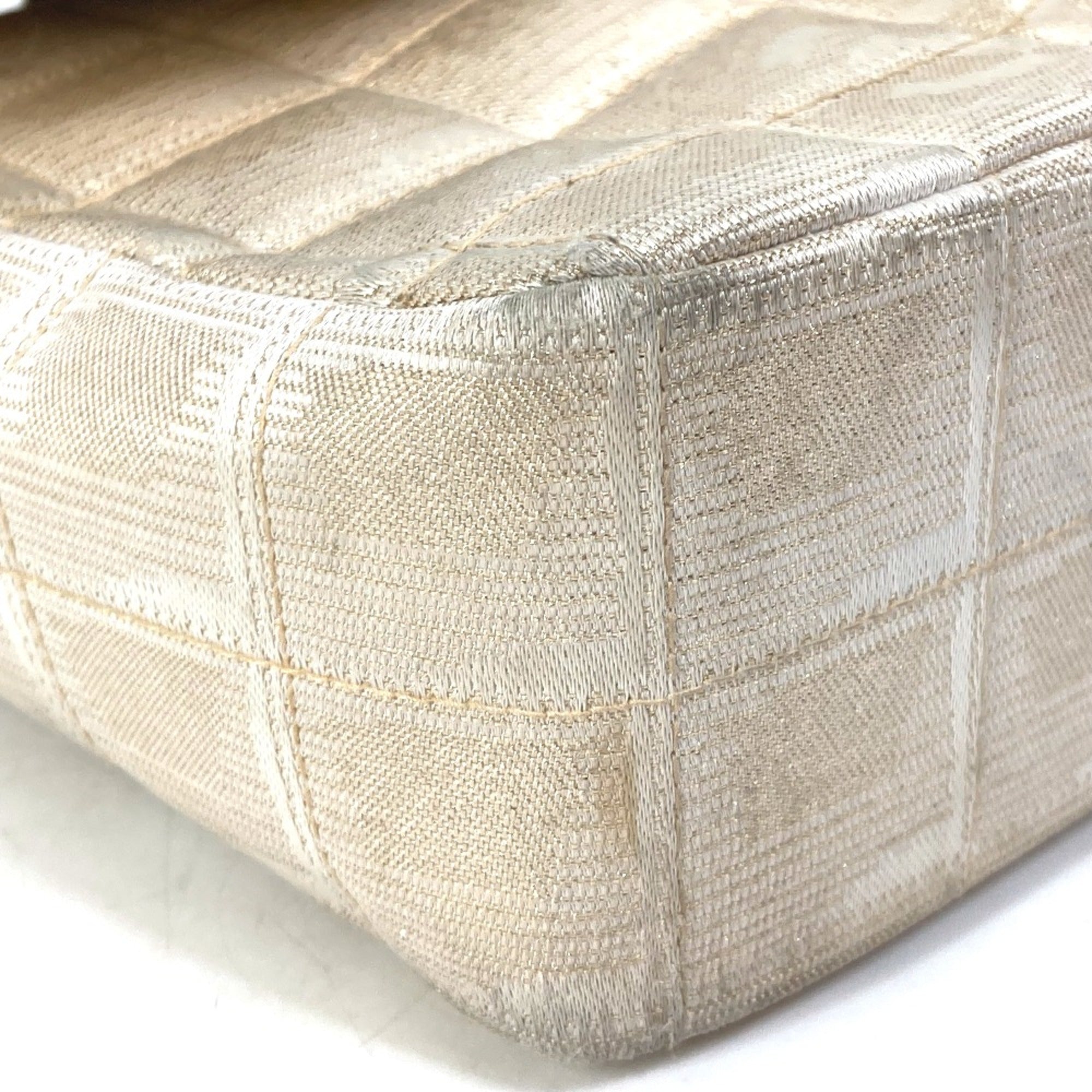 Chanel Beige Cloth Shoulder Bag