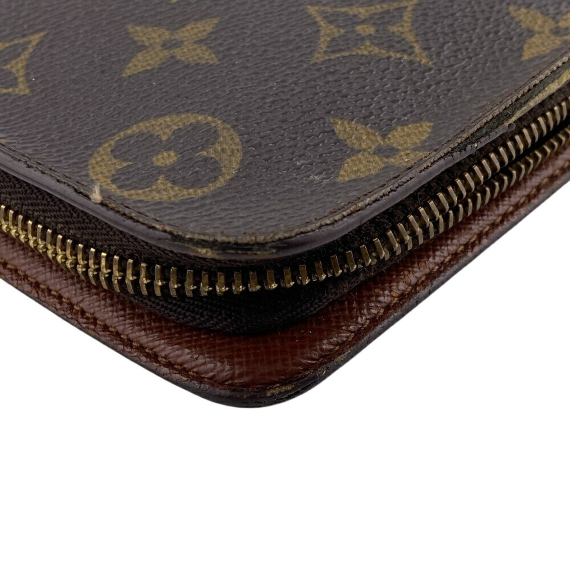 Louis Vuitton Monogram Brown Leather Long Wallet