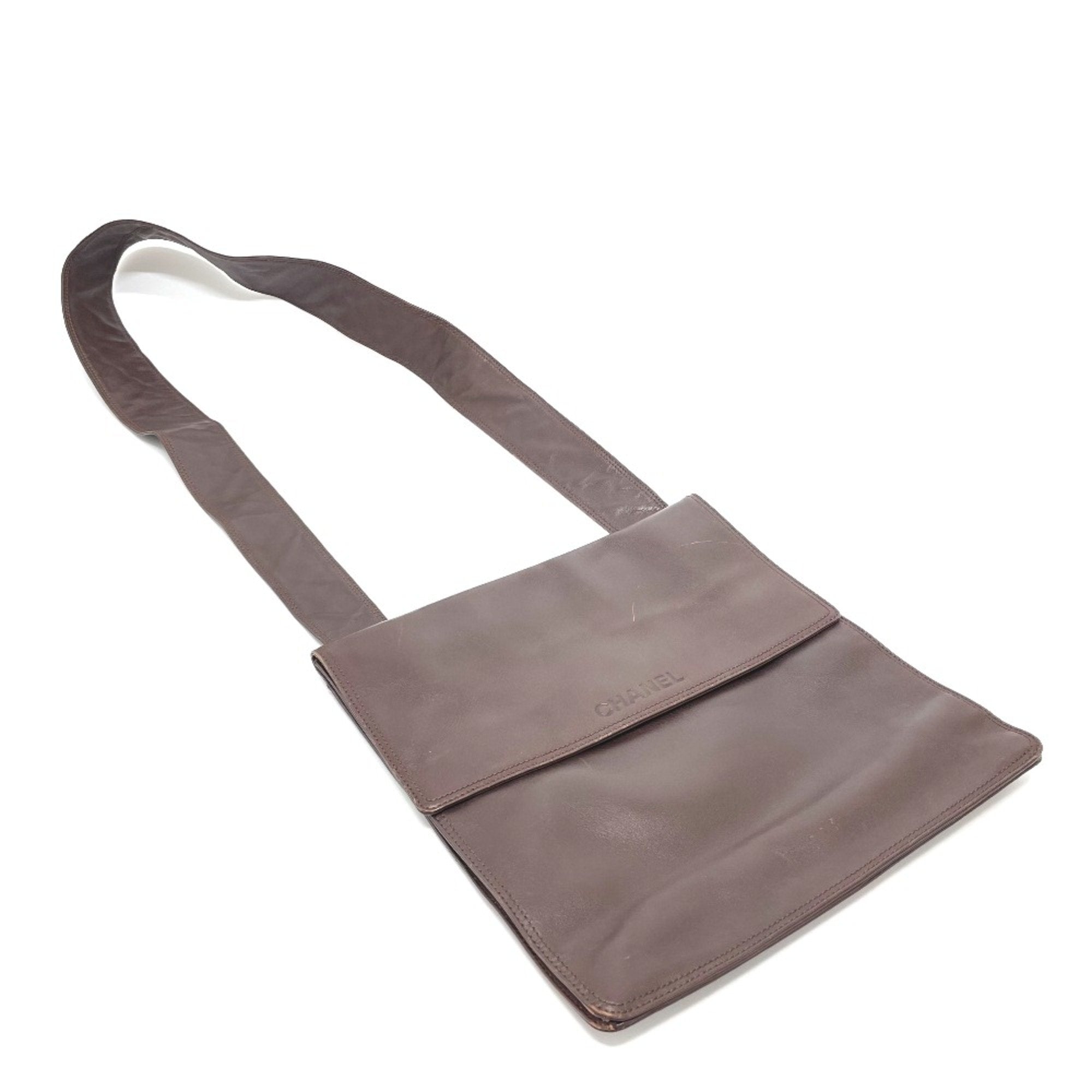 Chanel Brown Leather Shoulder Bag