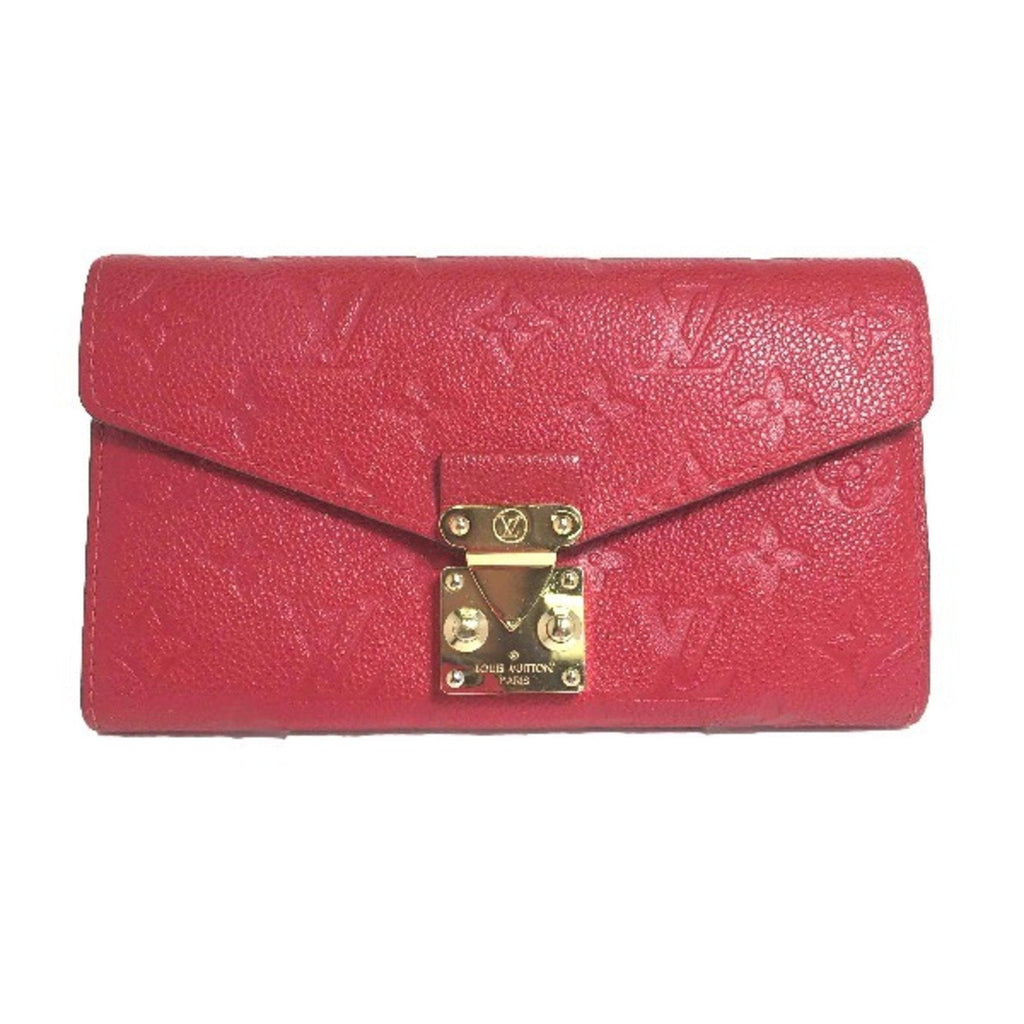 Louis Vuitton Red Color Monogram Long Wallet