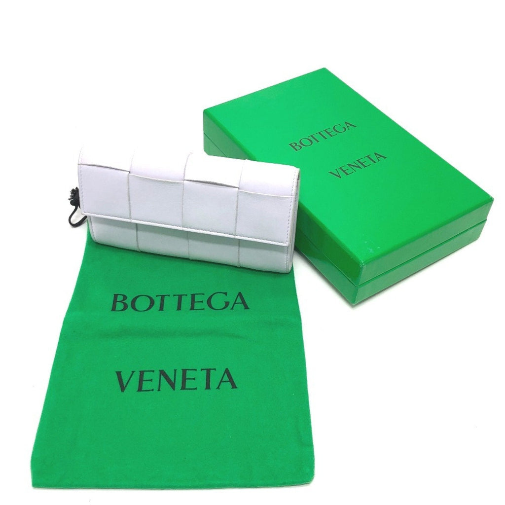 Bottega Veneta Purple Leather Long Wallet (Bi-Fold)