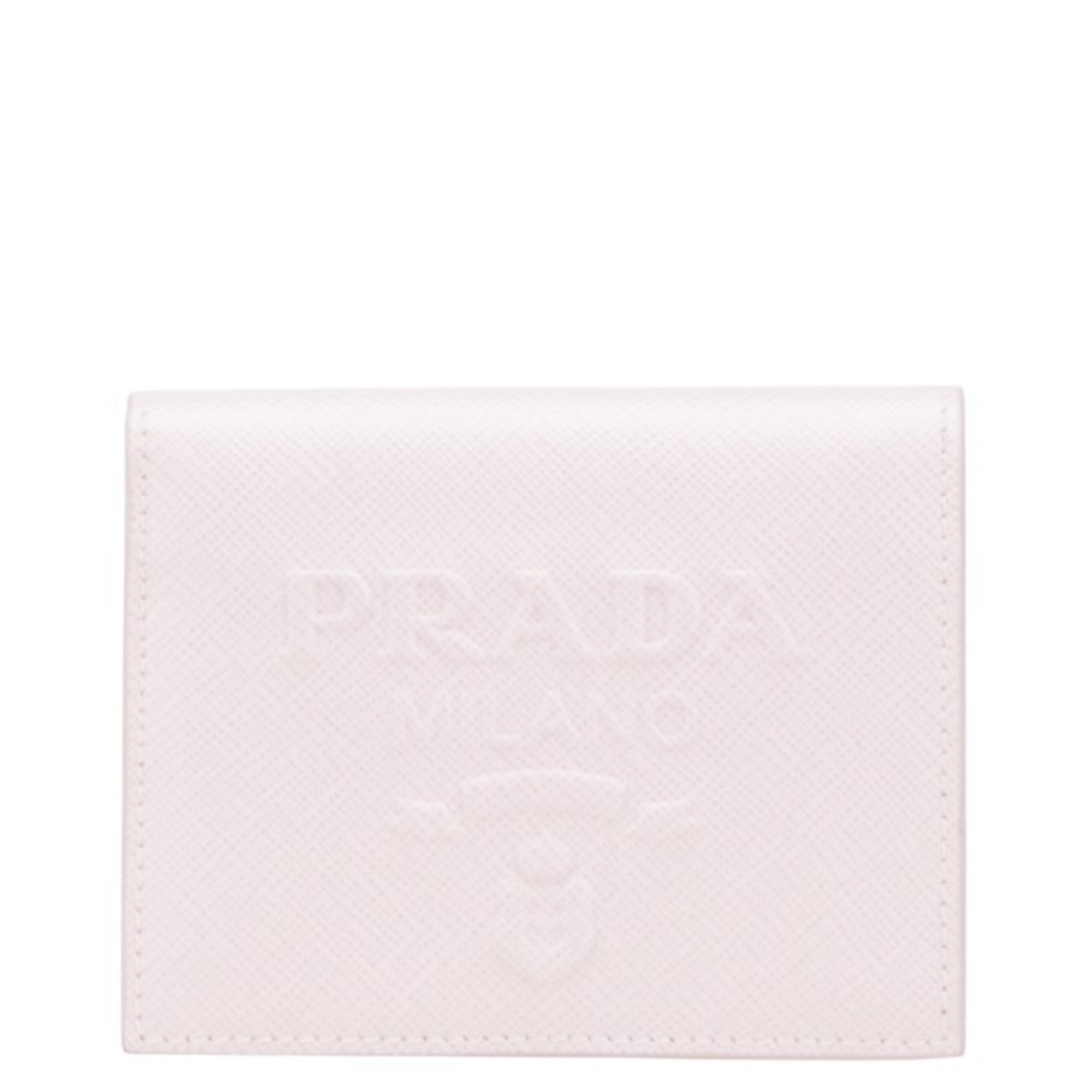 Prada Saffiano Pink Leather Wallet (Bi-Fold)