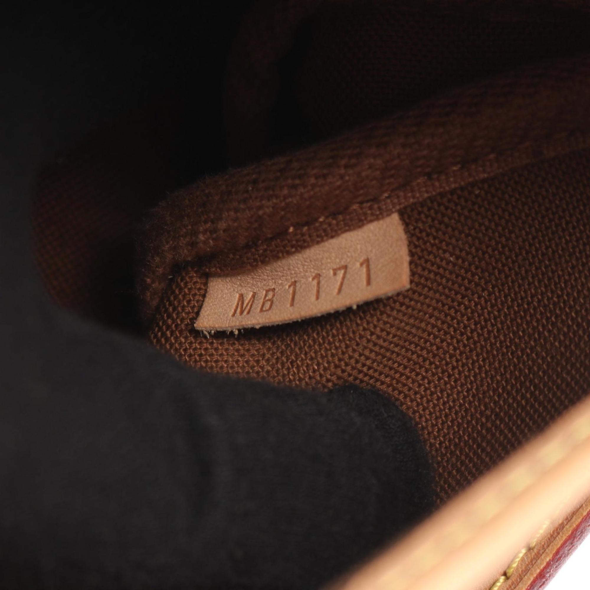 Louis Vuitton Brown Monogram Coated Canvas Leather Handbag Shoulder Bag