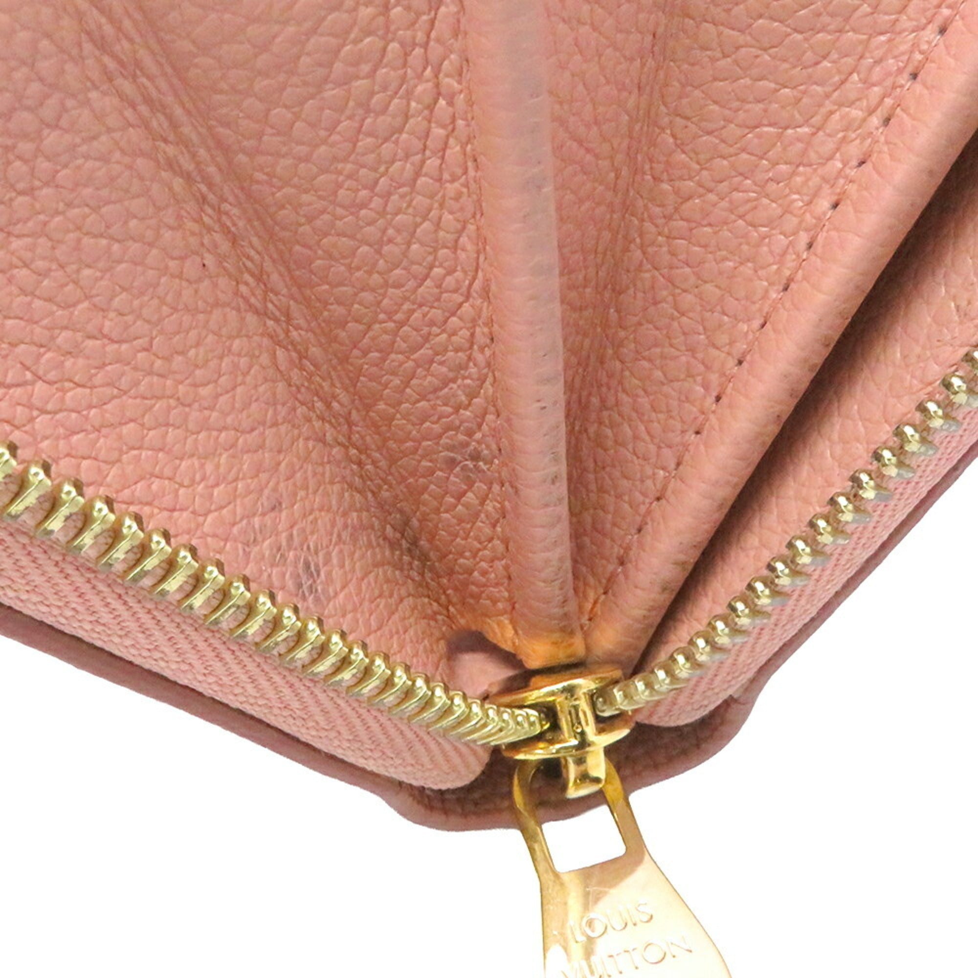 Louis Vuitton Monogram Empreinte Bicolor Cream Rose Monogram Empreinte Long Wallet