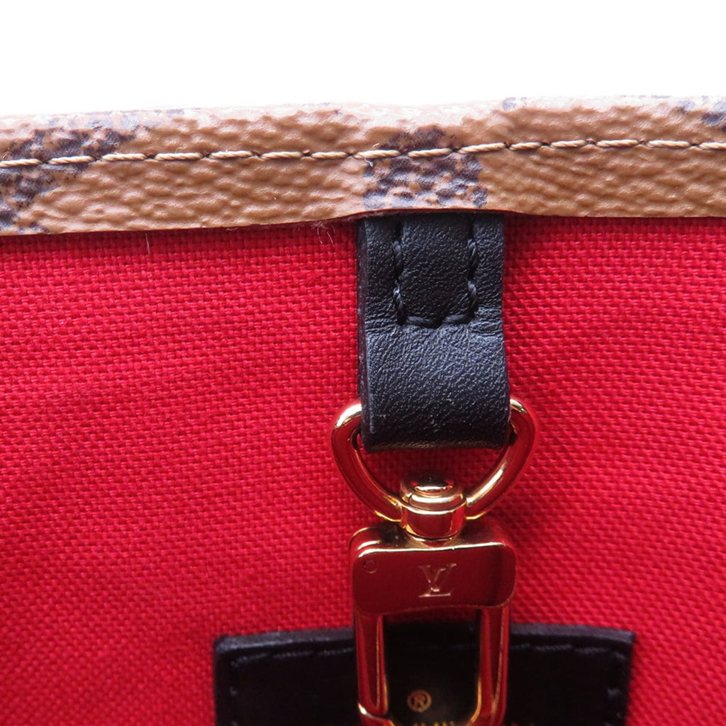 Louis Vuitton Monogram Reverse Red Color Monogram Reverse Monogram Handbag Tote Bag