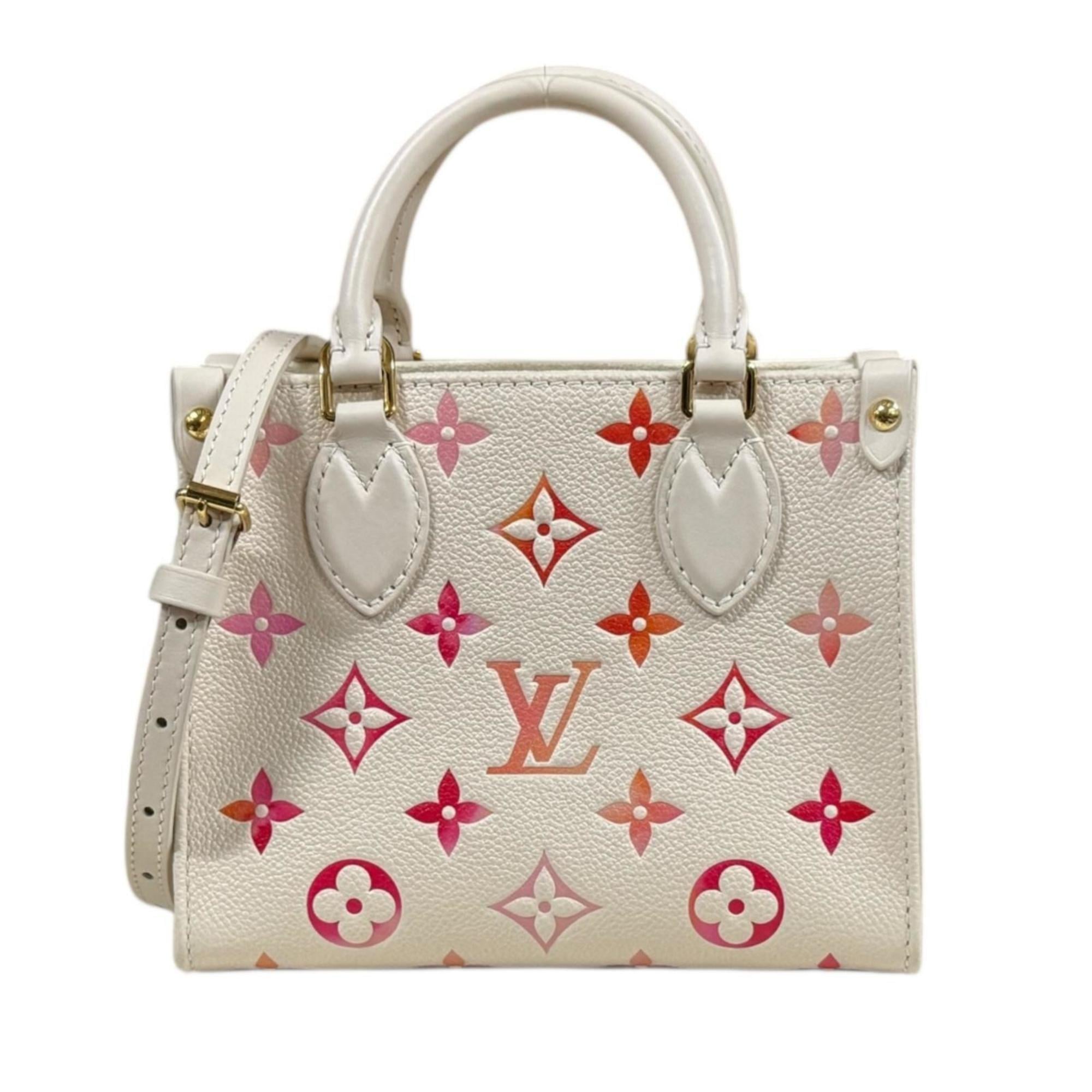 Louis Vuitton Orange Pink White Monogram Empreinte Shoulder Bag