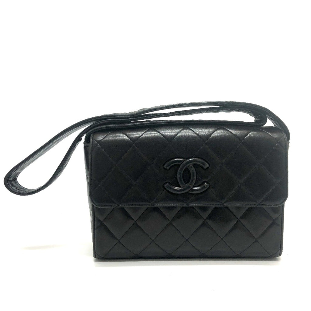 Chanel Black Leather Shoulder Bag