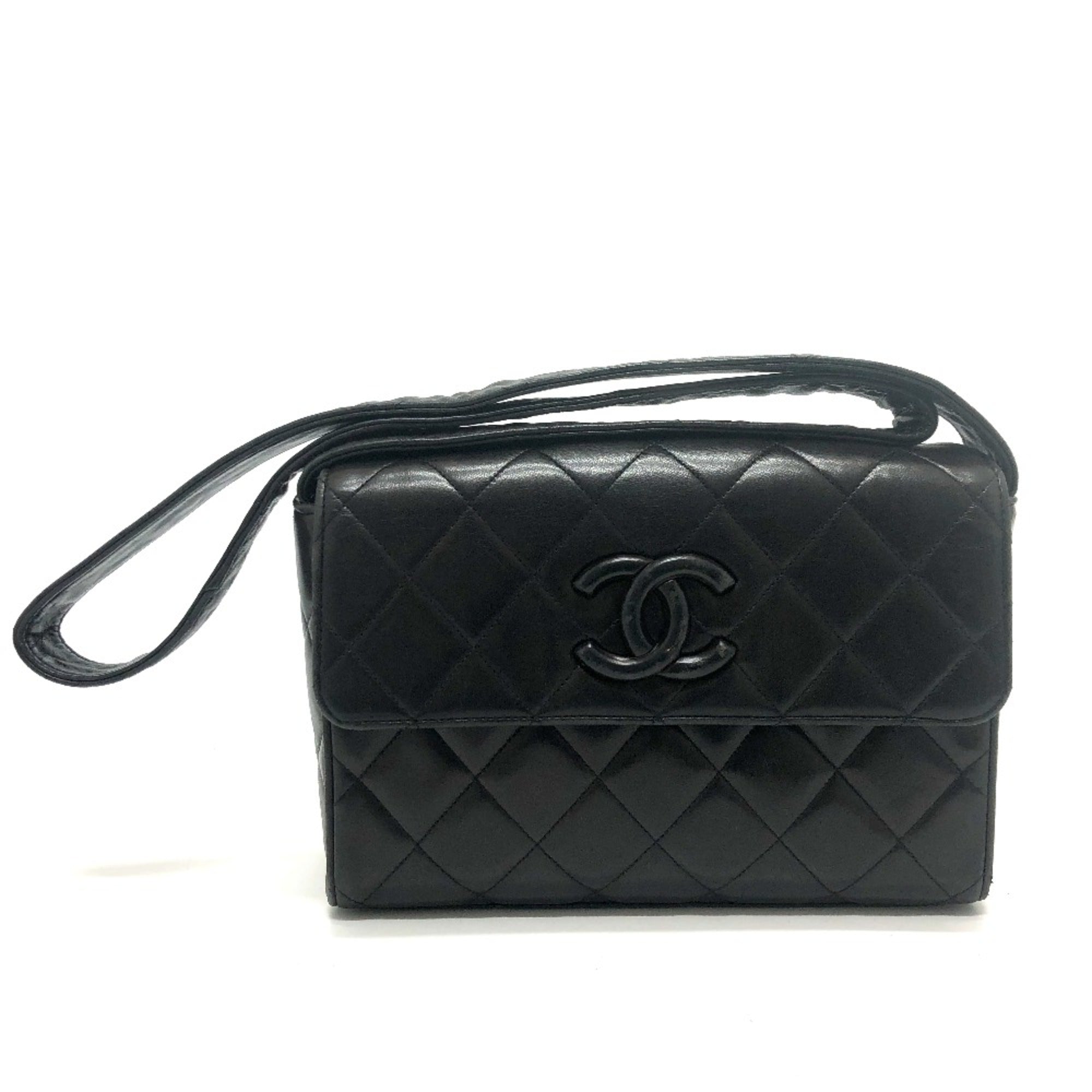 Chanel Black Leather Shoulder Bag