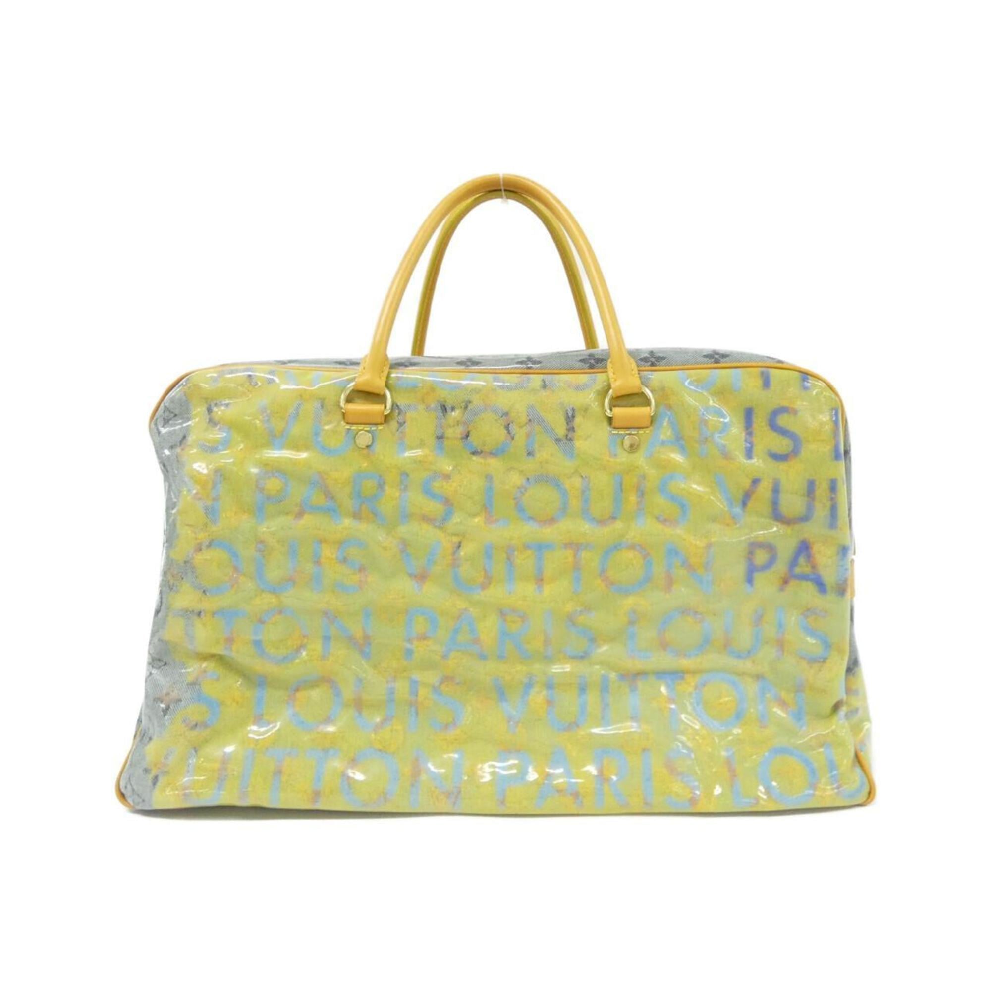 Louis Vuitton Monogram Pulp Jaune Pvc Boston Bag