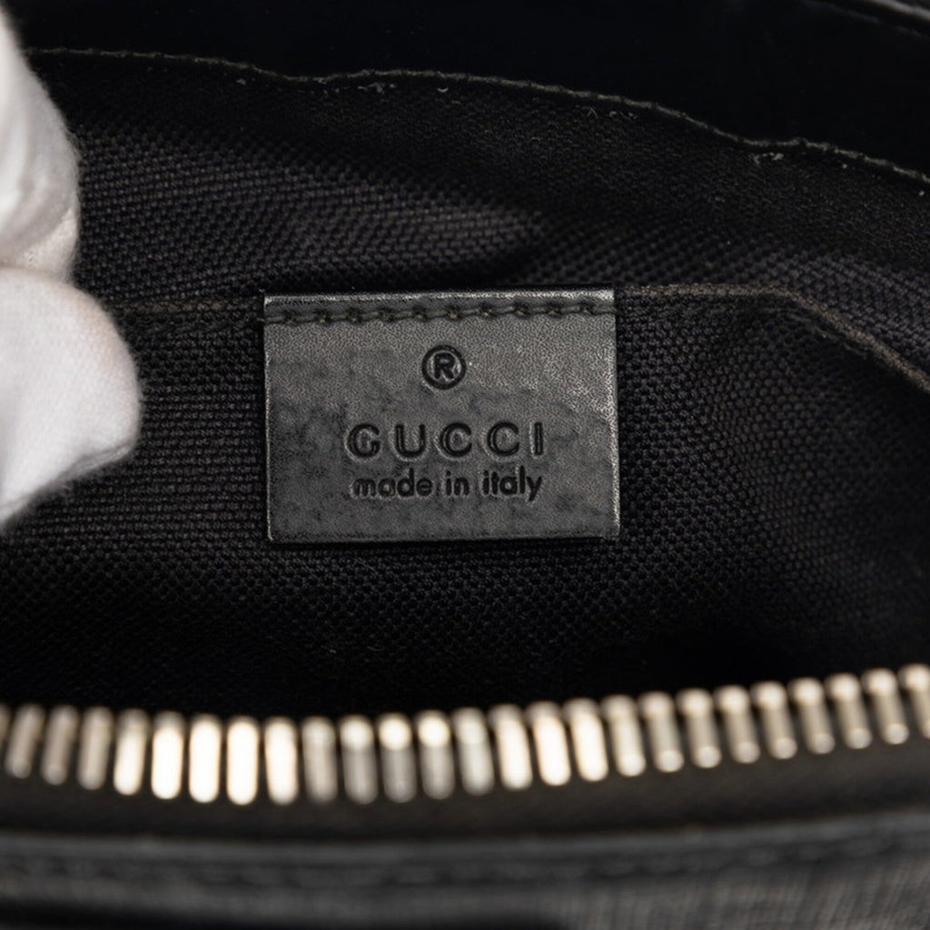 Gucci Black Gray Gg Supreme Shoulder Bag (Pre-Owned)