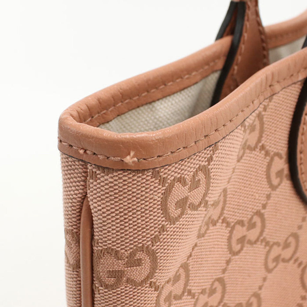 Gucci Pink Gg Canvas Tote Bag (Pre-Owned)