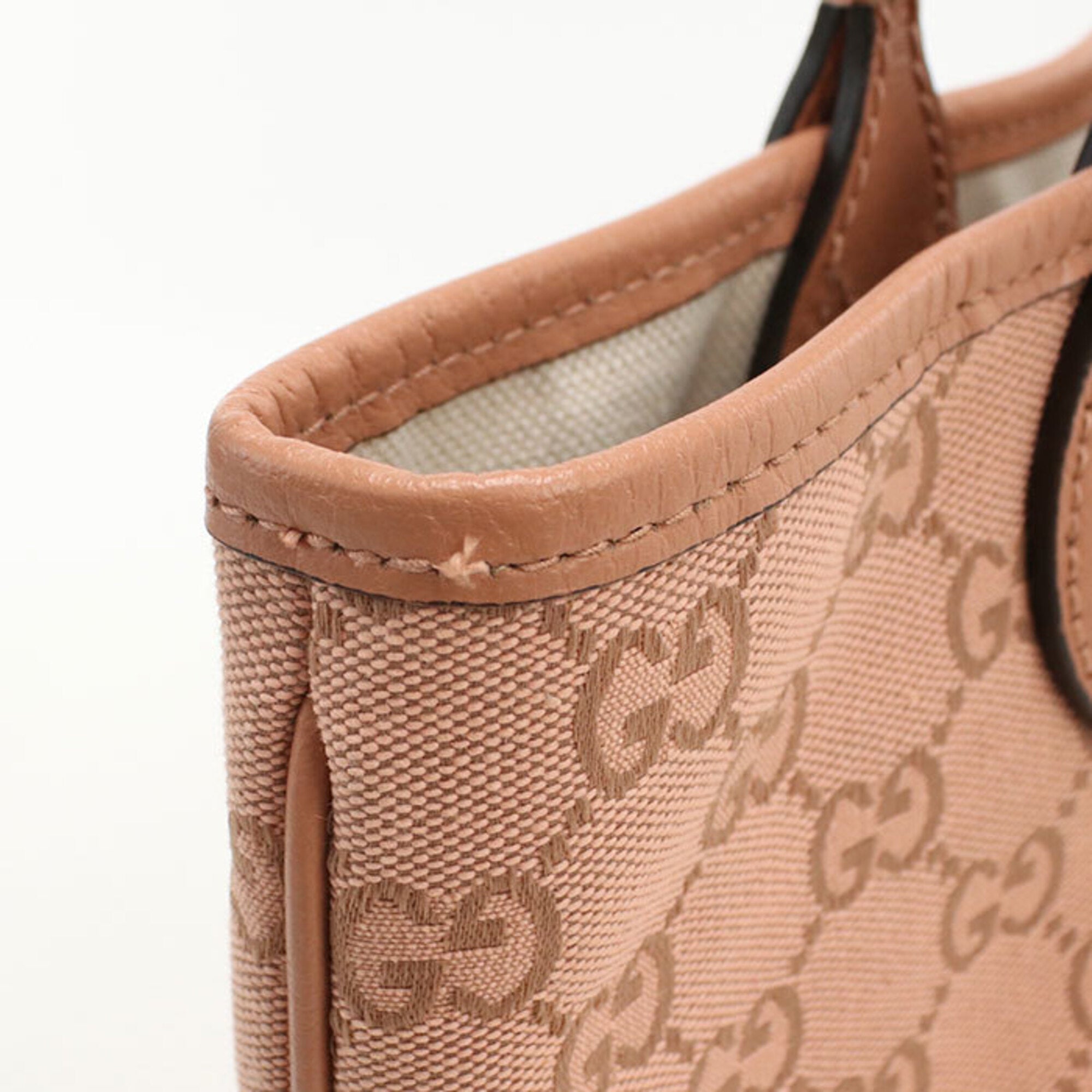 Gucci Pink Gg Canvas Tote Bag (Pre-Owned)