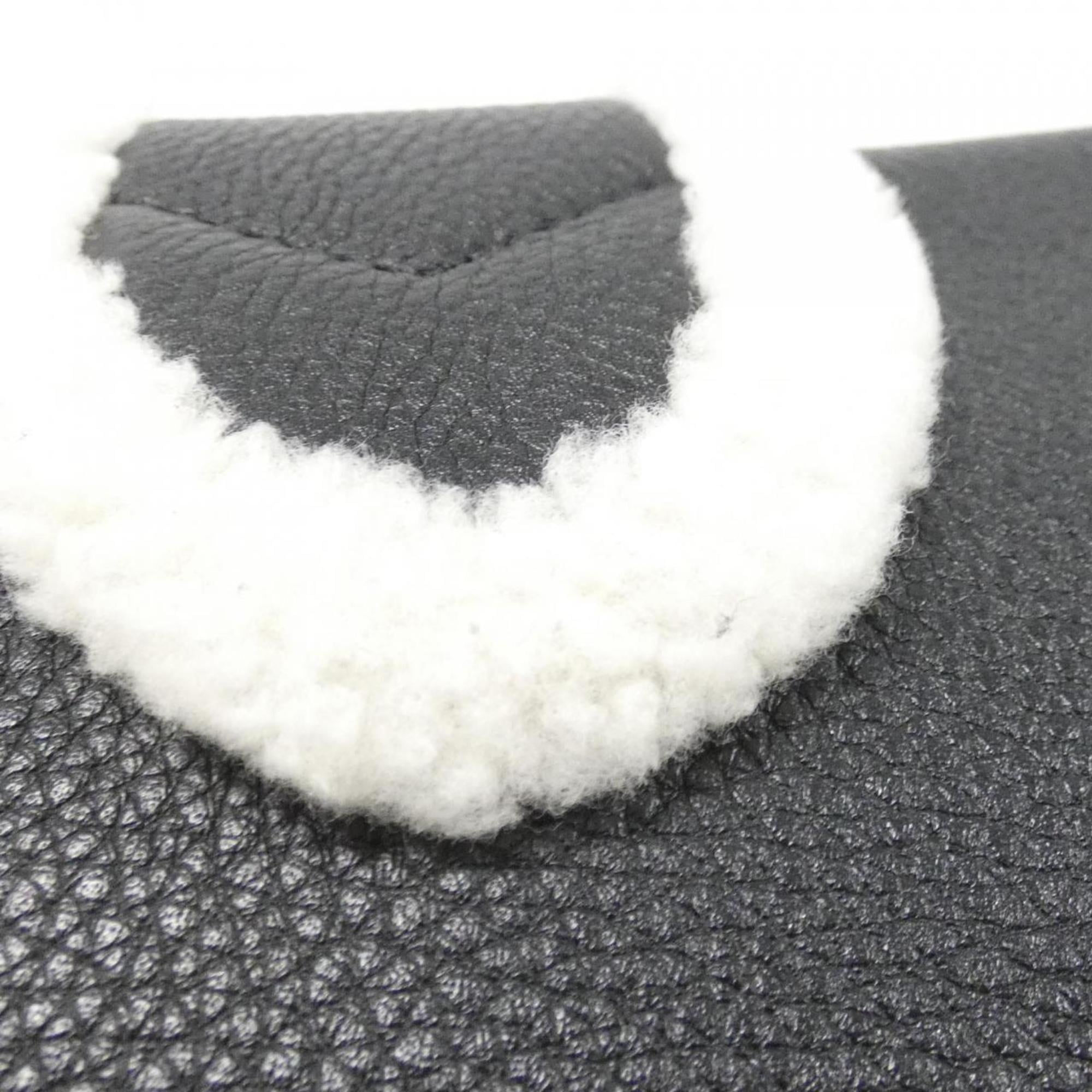 Louis Vuitton Black Leather Shoulder Bag