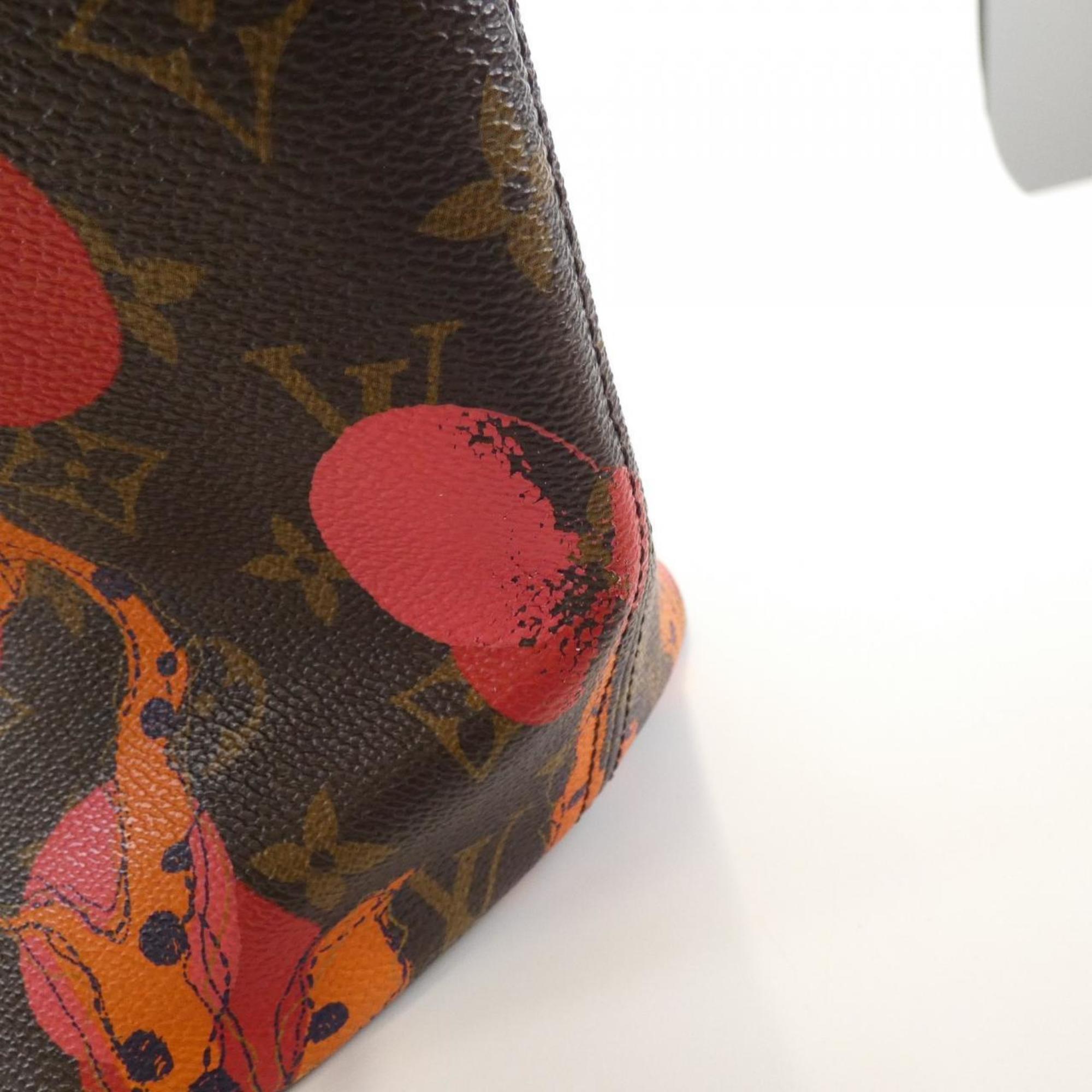 Louis Vuitton Marron Coated Canvas Handbag