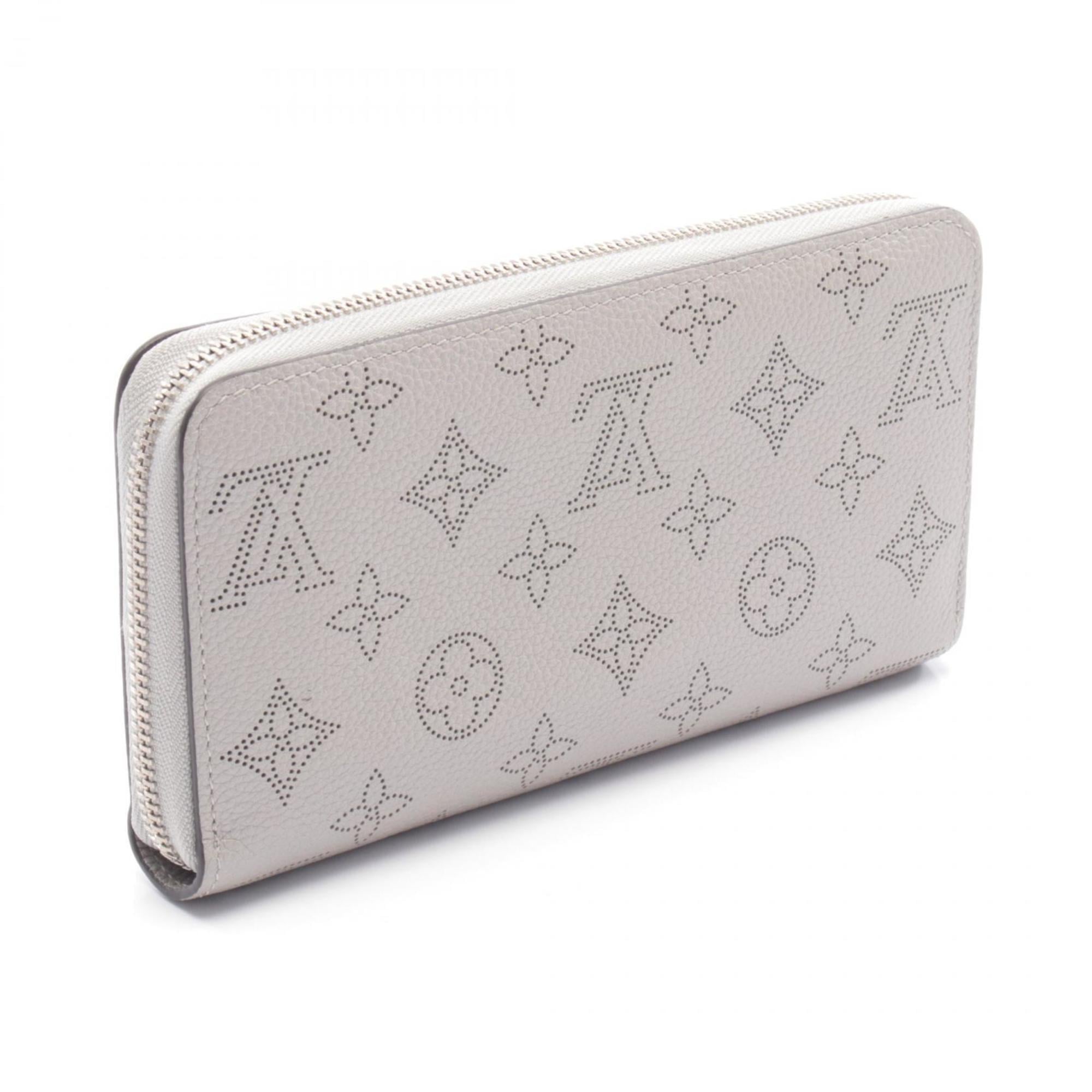 Louis Vuitton Gray Metallic Mahina Leather Leather Long Wallet