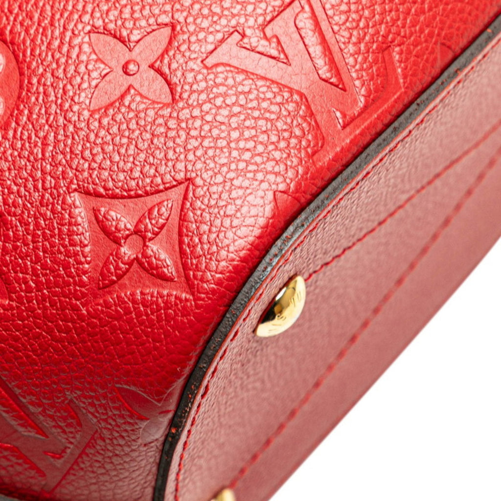 Louis Vuitton Cerise Red Color Leather Handbag Shoulder Bag