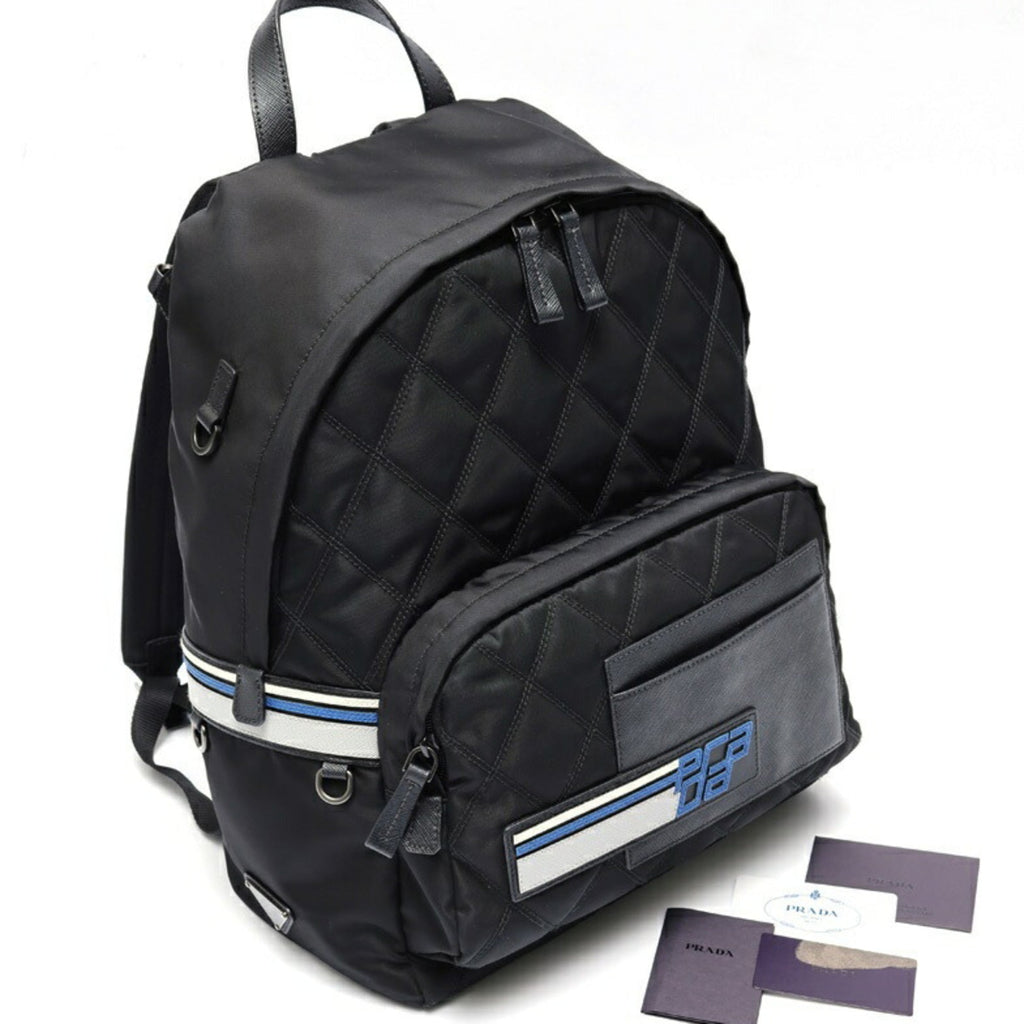Prada Black Leather Backpack