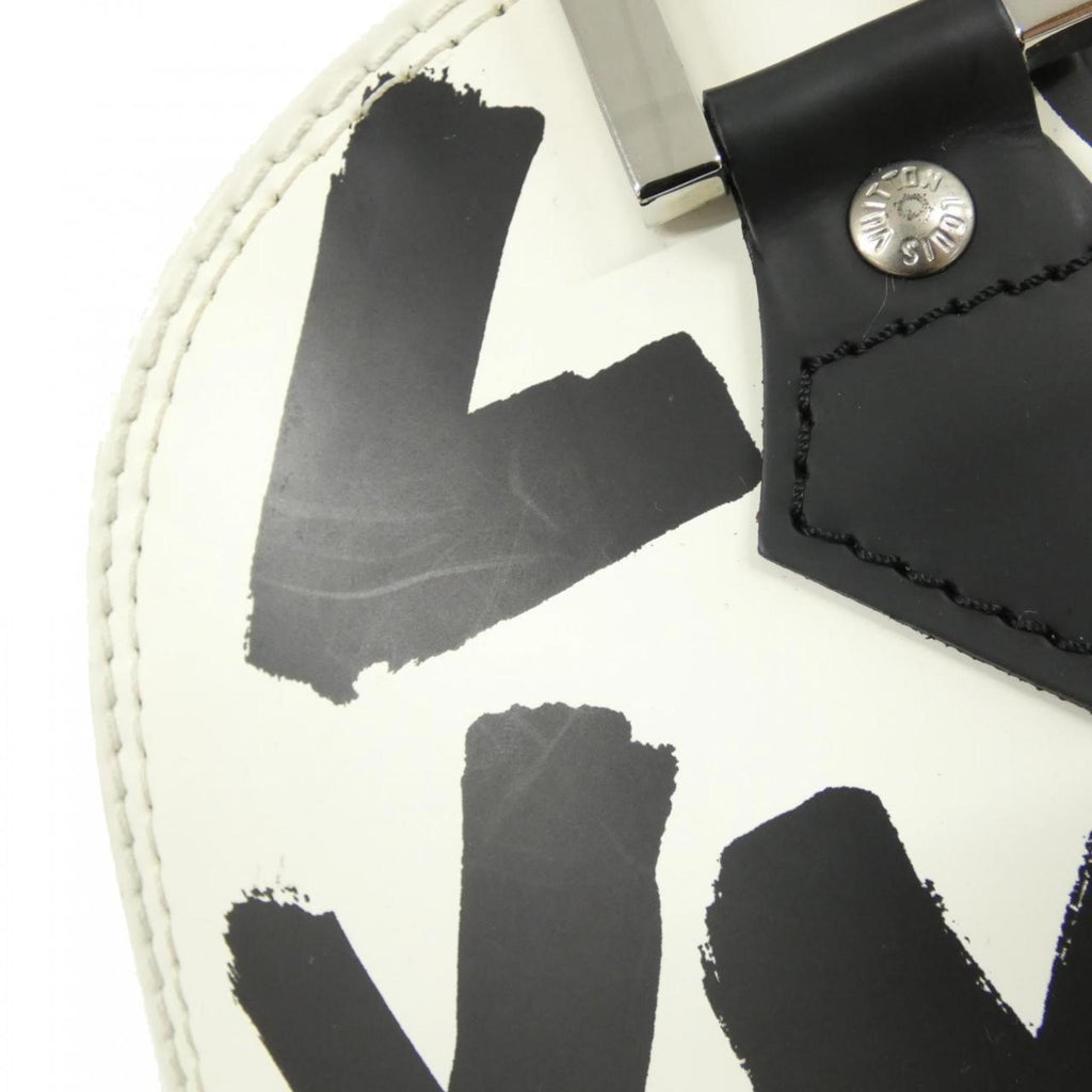 Louis Vuitton Black White Coated Canvas Handbag