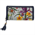 Gucci Navy Gg Leather Canvas Long Wallet (Bi-Fold) (Pre-Owned)