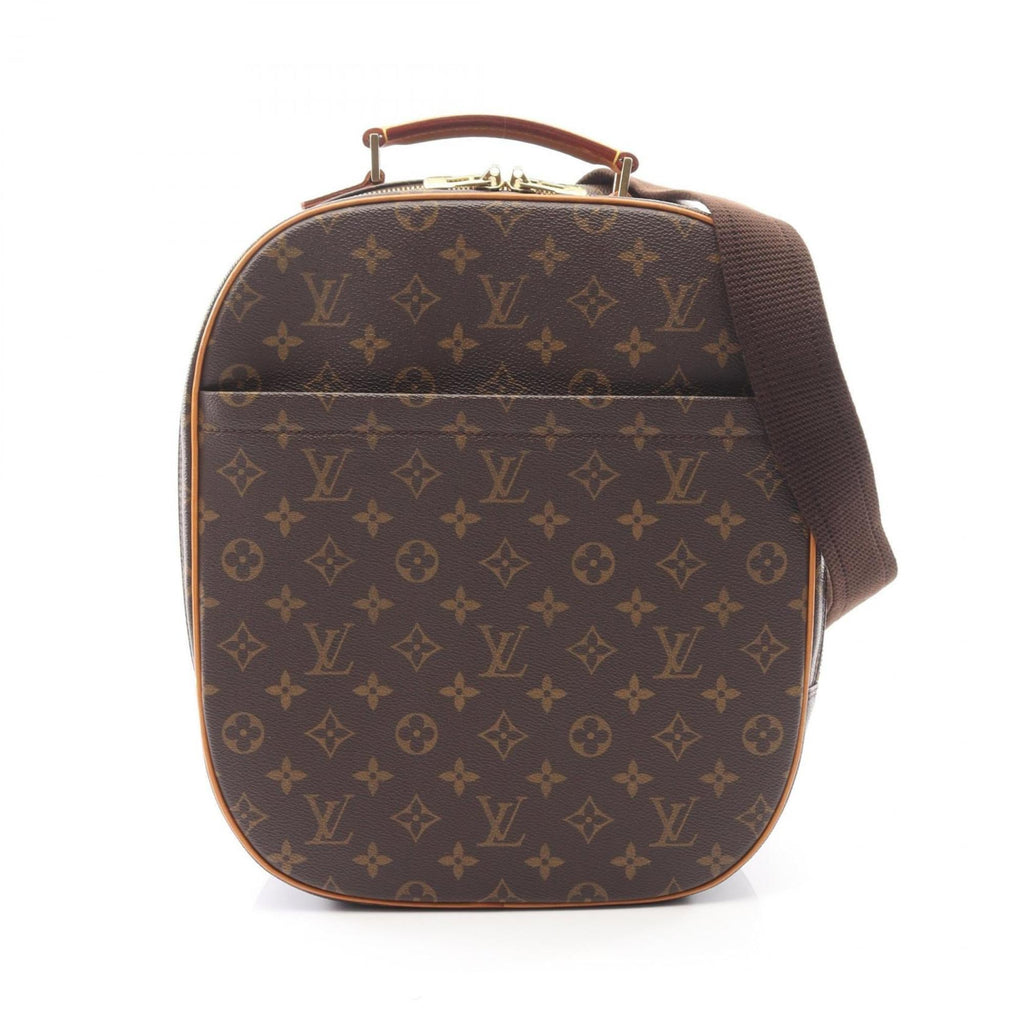 Louis Vuitton Monogram Brown Coated Canvas Leather Handbag
