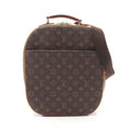 Louis Vuitton Monogram Brown Coated Canvas Leather Handbag