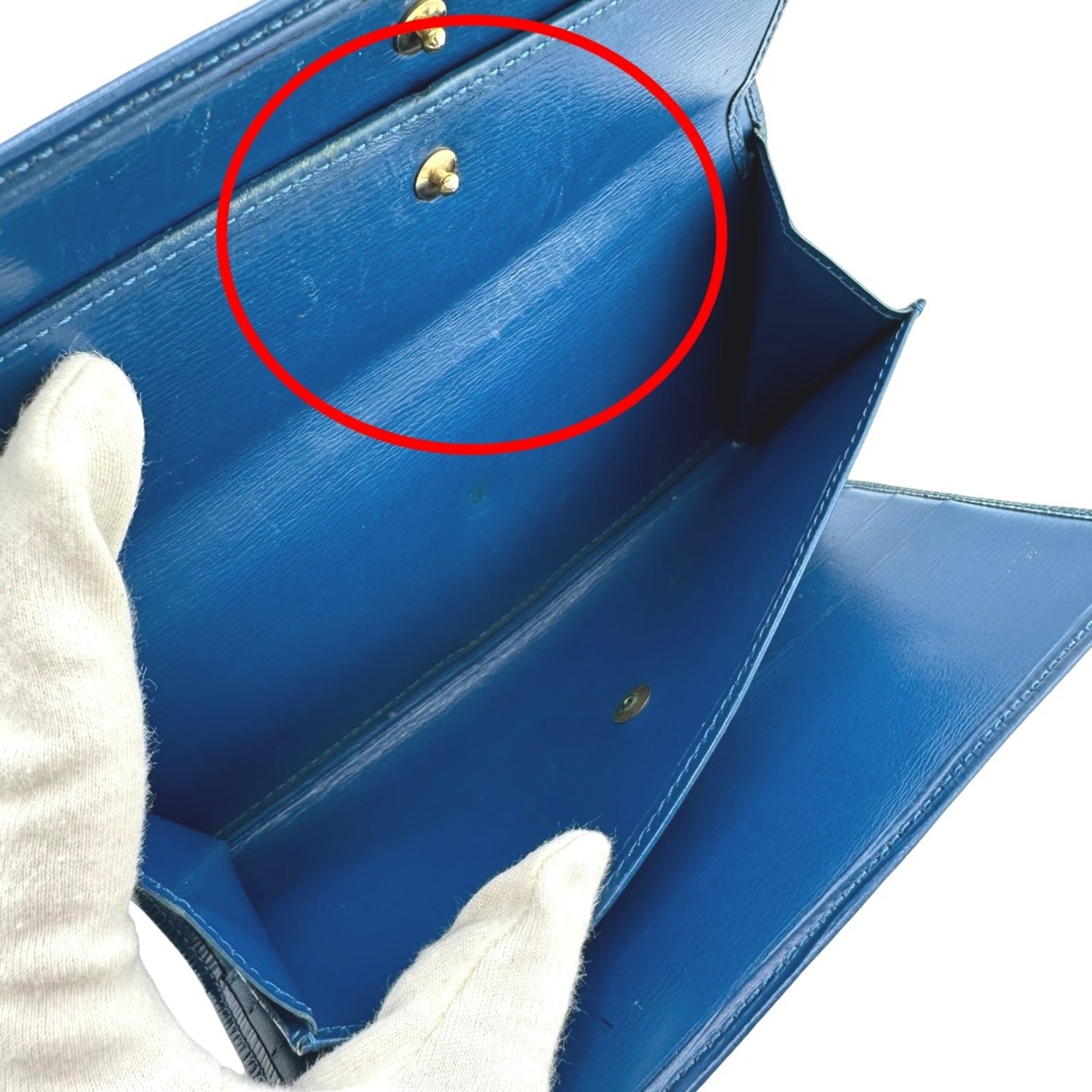 Louis Vuitton Toledo Blue Epi Leather Wallet