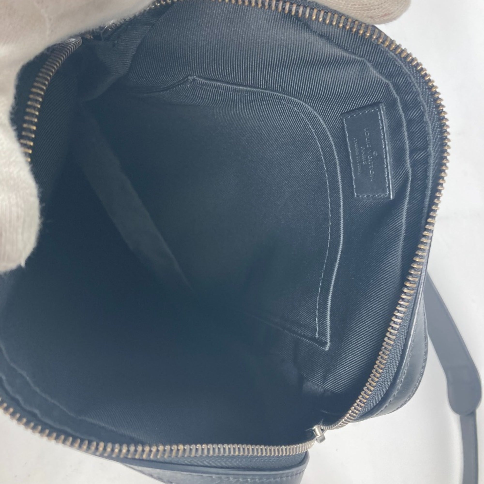 Louis Vuitton Black Galle Onyx Damier Infini Pochette Shoulder Bag