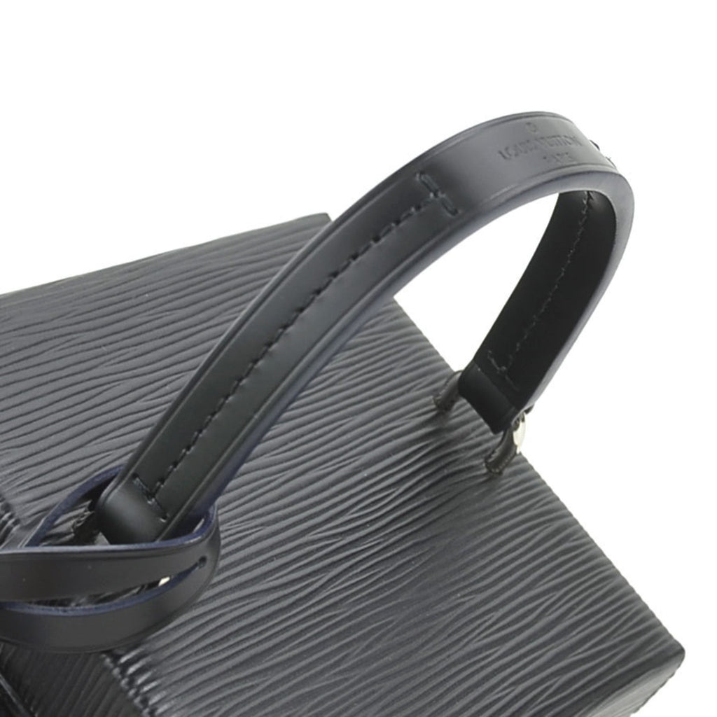 Louis Vuitton Noir Epi Leather Shoulder Bag Vanity Bag