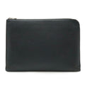 Louis Vuitton Black Noir Leather Clutch Bag Pochette