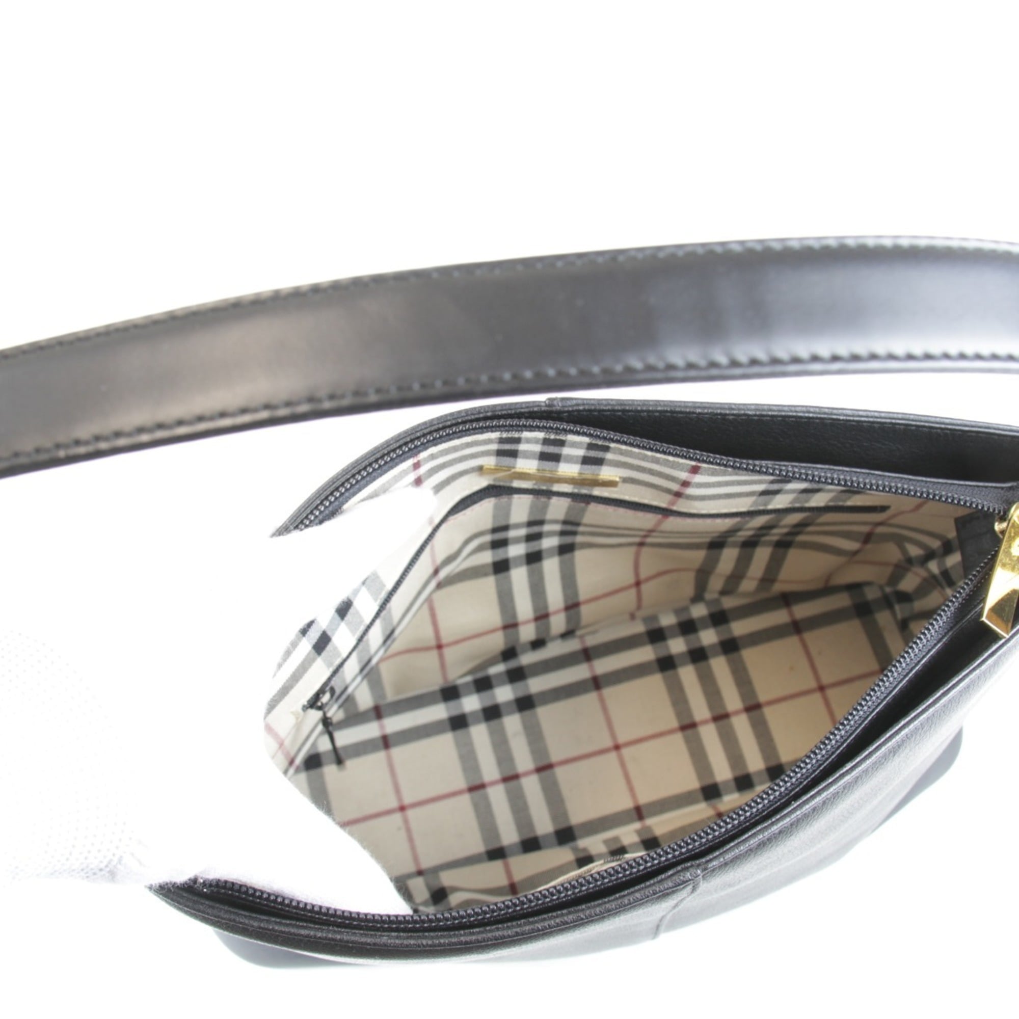 Burberry Black Leather Shoulder Bag