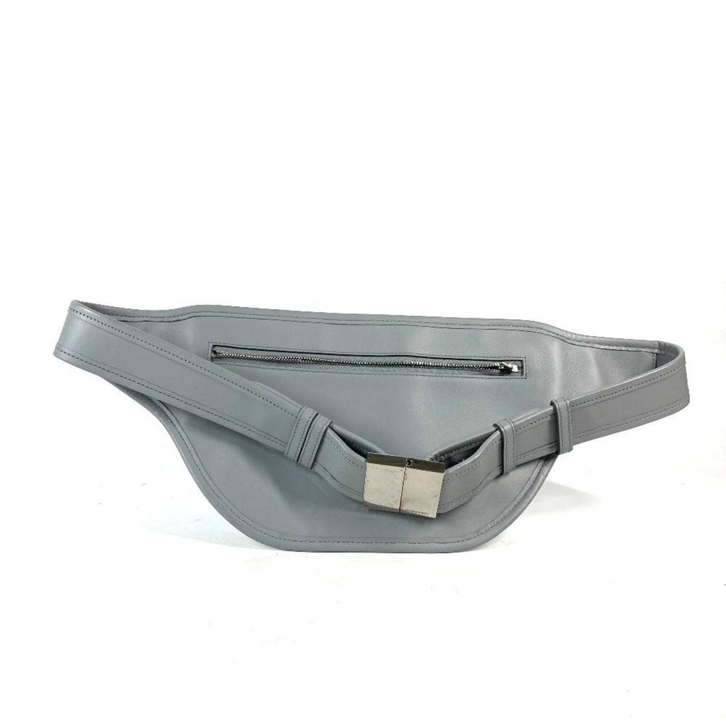 Burberry Gray Leather Fanny Pack