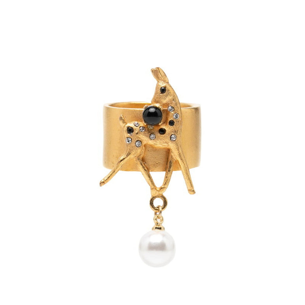 Chanel Gold Gold Plating Band Ring