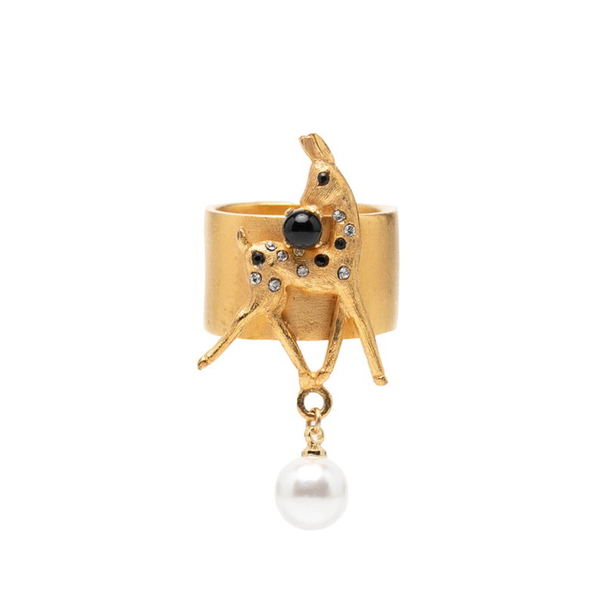 Chanel Gold Gold Plating Band Ring