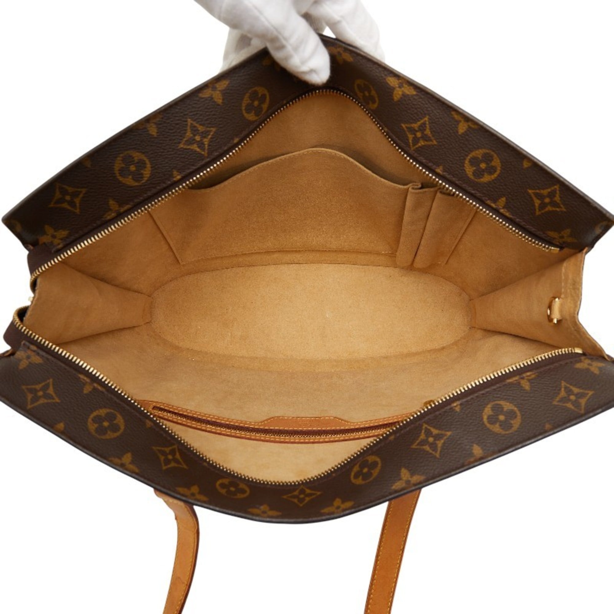 Louis Vuitton Brown Pvc Leather Tote Bag