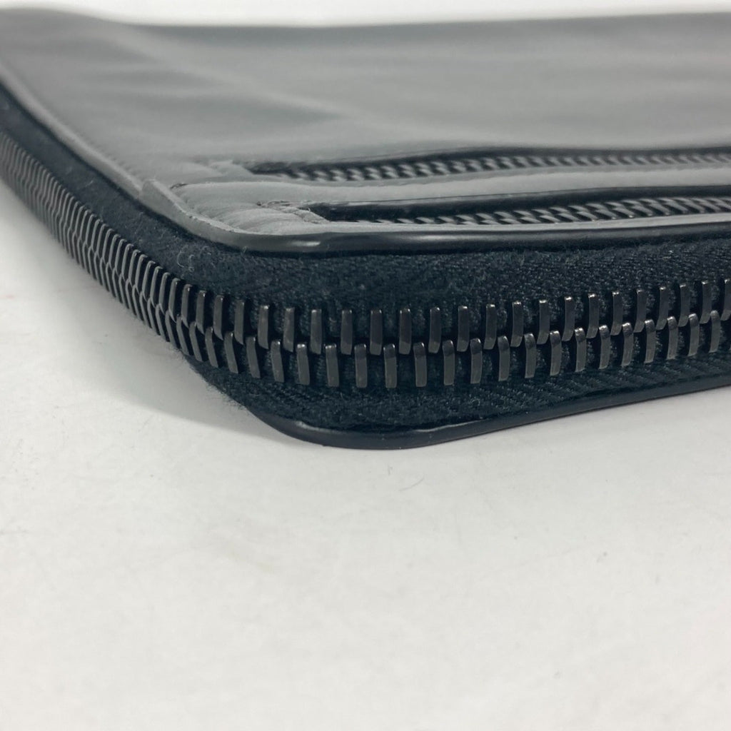 Fendi Gray Leather Clutch Bag