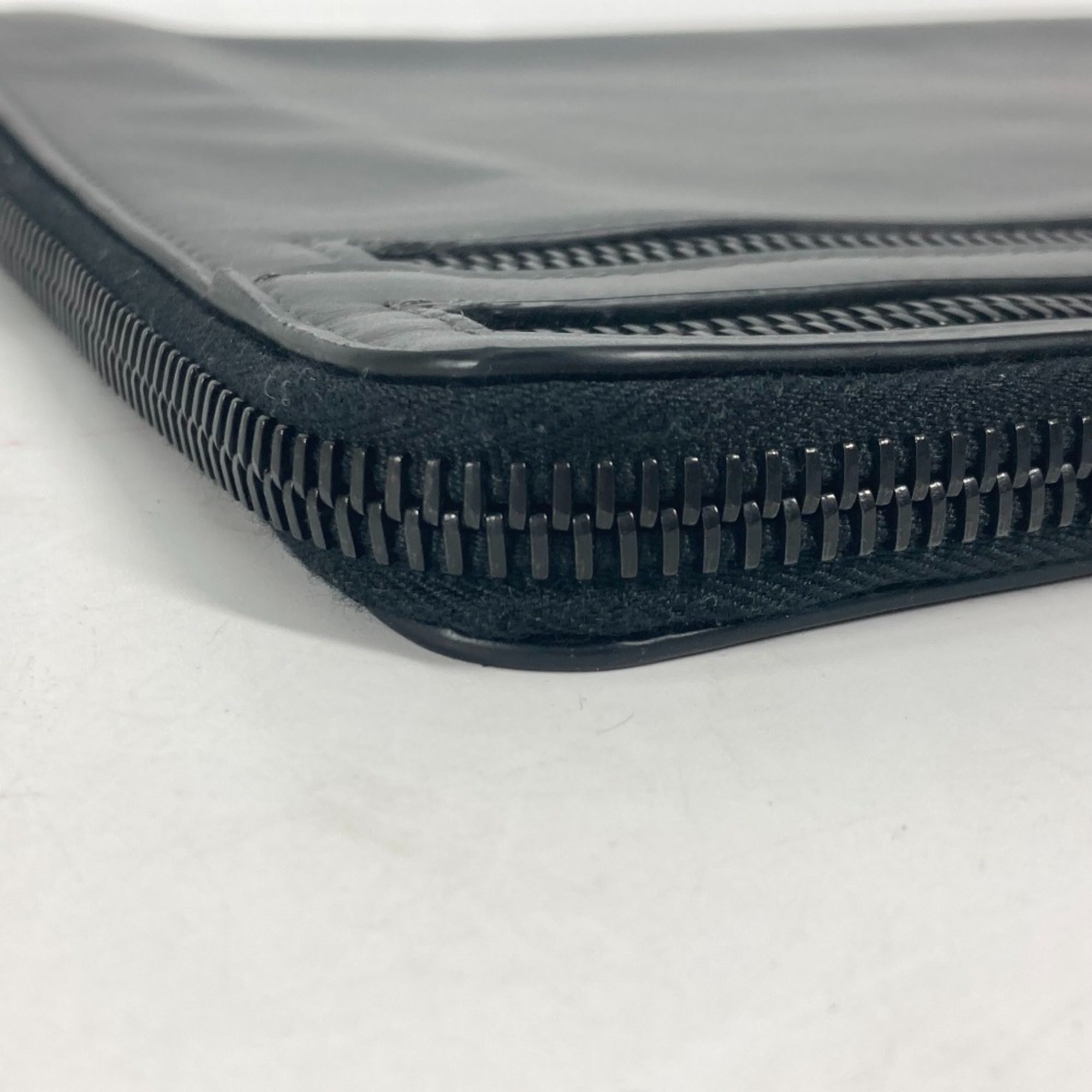 Fendi Gray Leather Clutch Bag