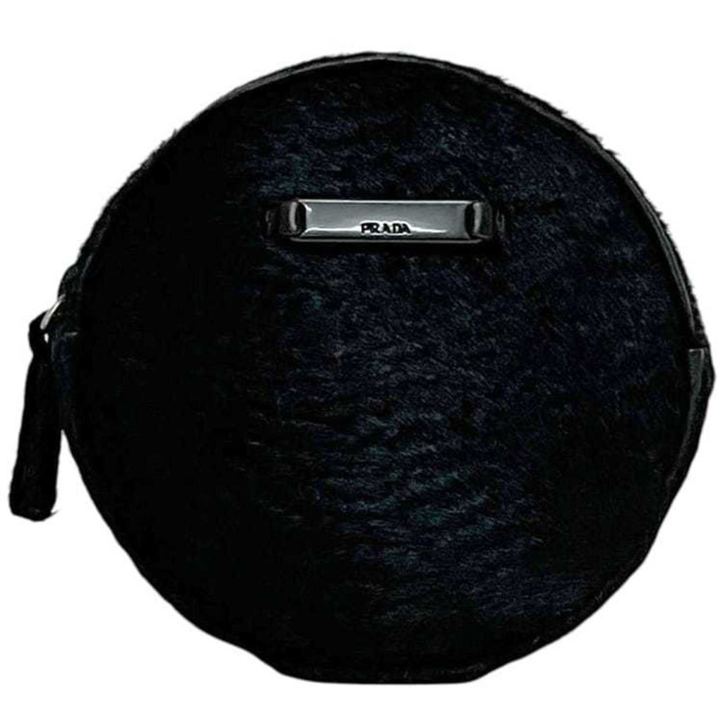 Prada Black Nero Leather Coin Purse/Coin Case