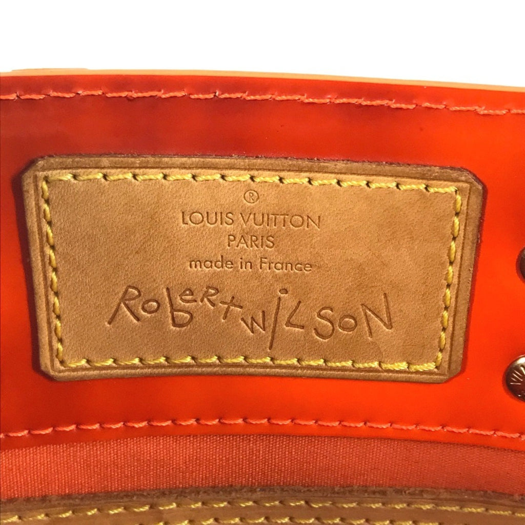 Louis Vuitton Orange Monogram Vernis Handbag Tote Bag