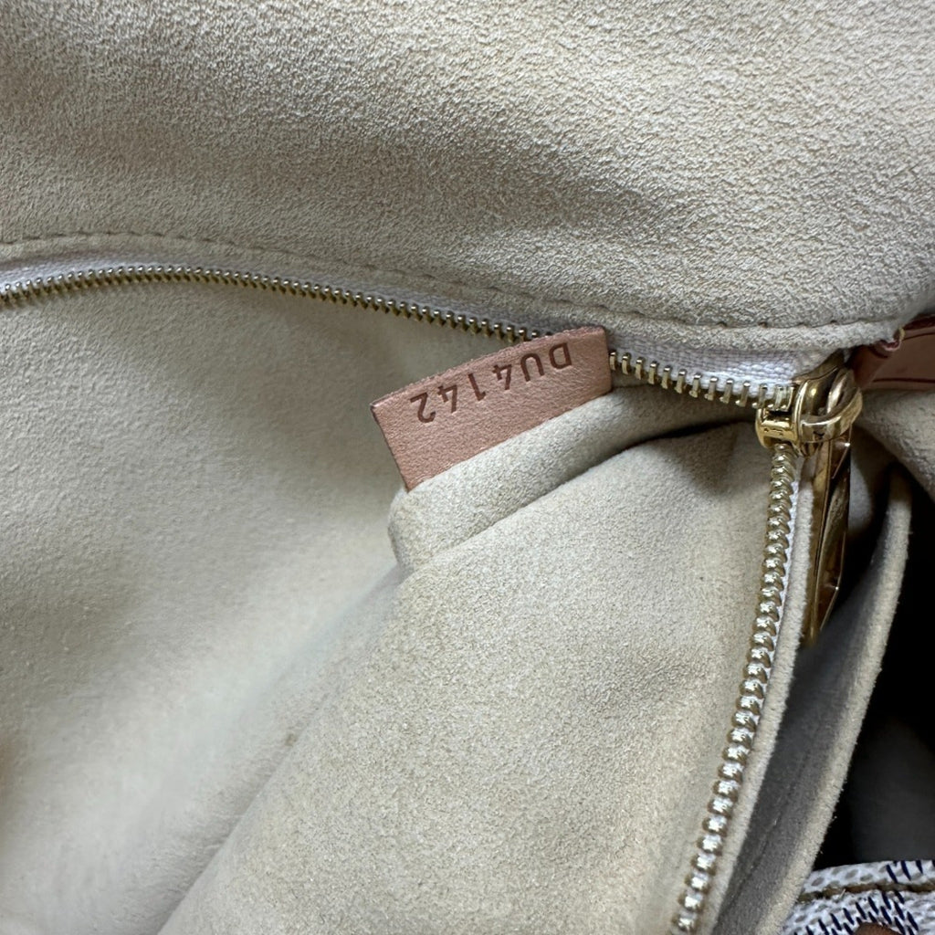 Louis Vuitton White Damier Azur Shoulder Bag Tote Bag
