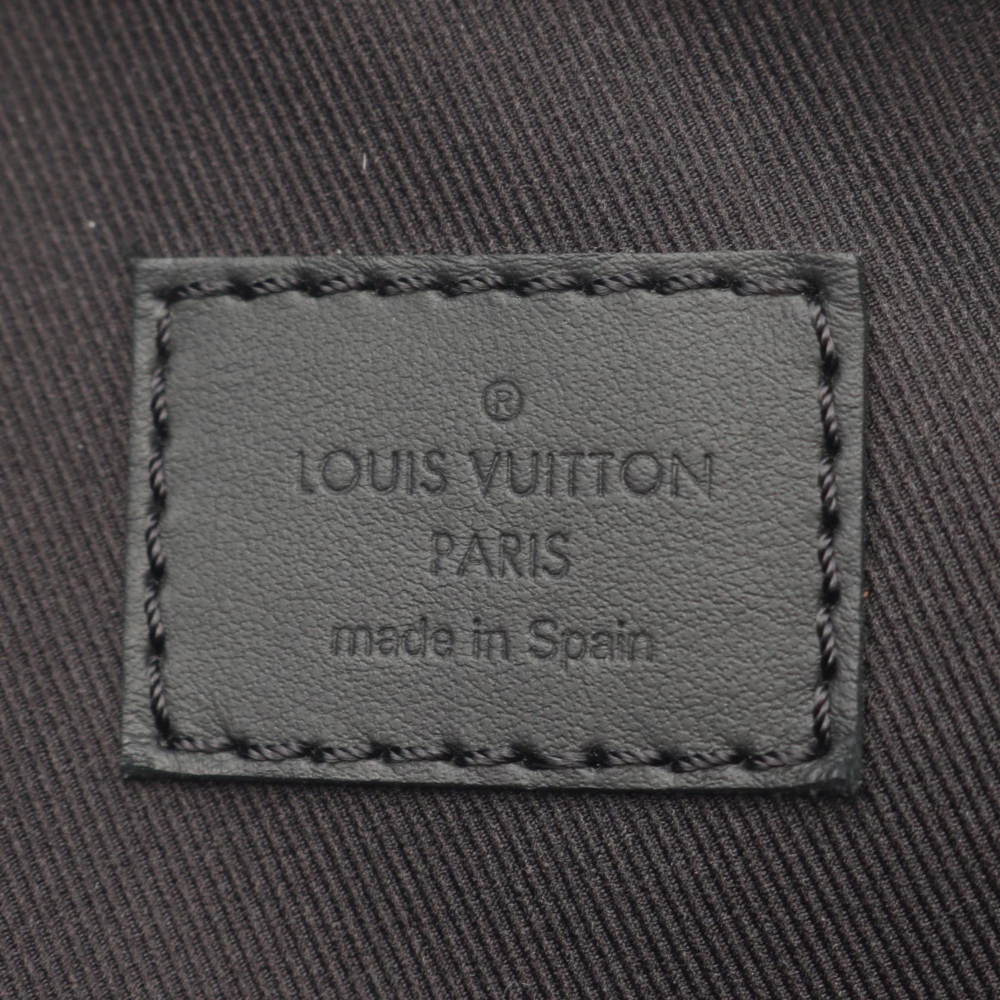 Louis Vuitton Black Monogram Eclipse Coated Canvas Leather Backpack