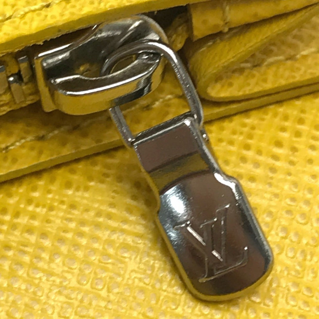 Louis Vuitton Taiga Jaune Yellow Taiga Leather Long Wallet