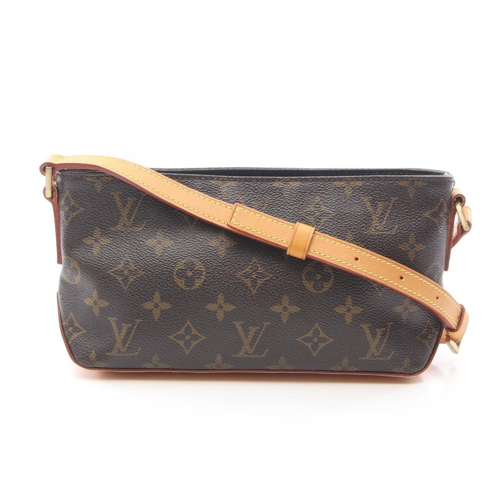 Louis Vuitton Brown Monogram Pvc Coated Canvas Leather Shoulder Bag