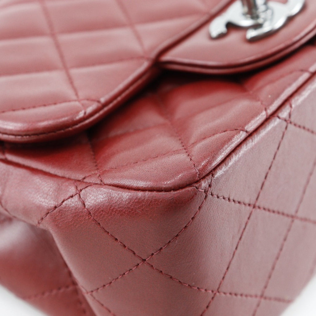 Chanel Red Color Leather Shoulder Bag