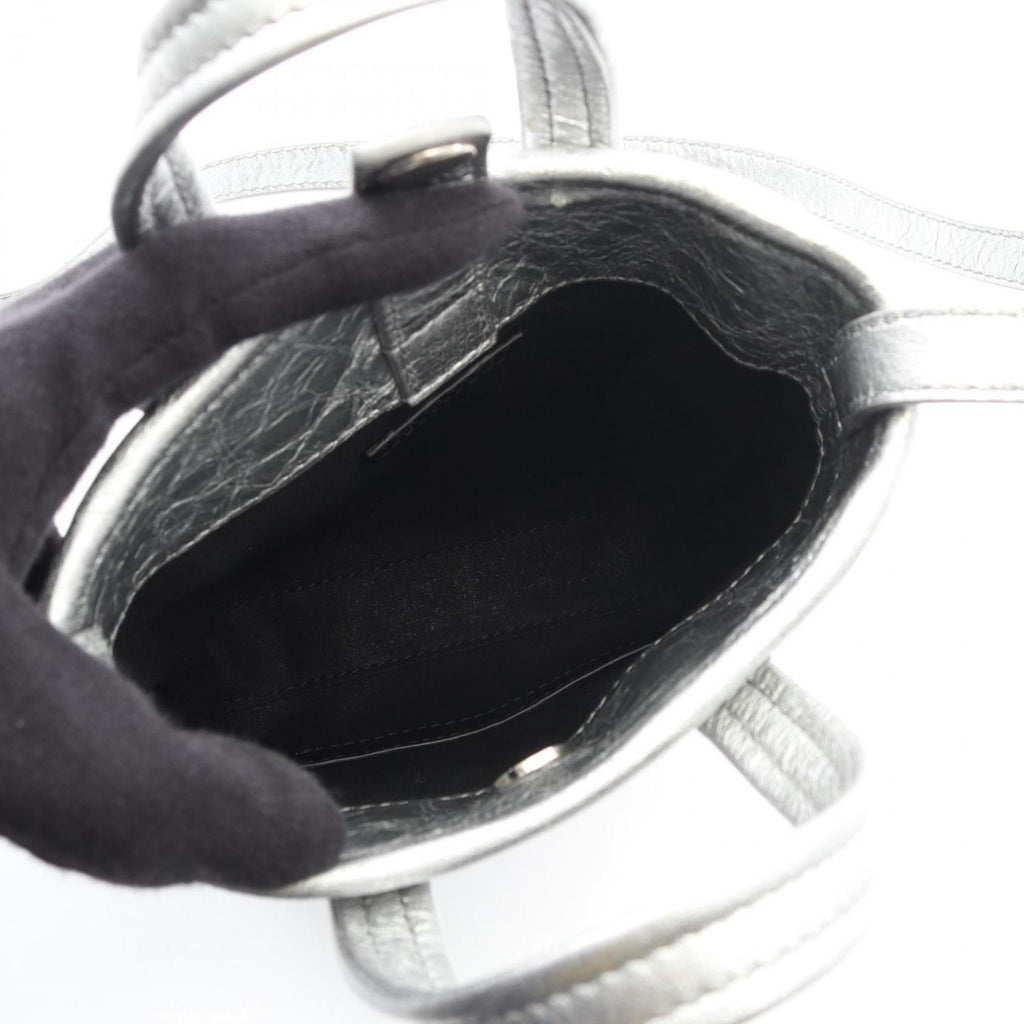 Balenciaga Silver Leather Shoulder