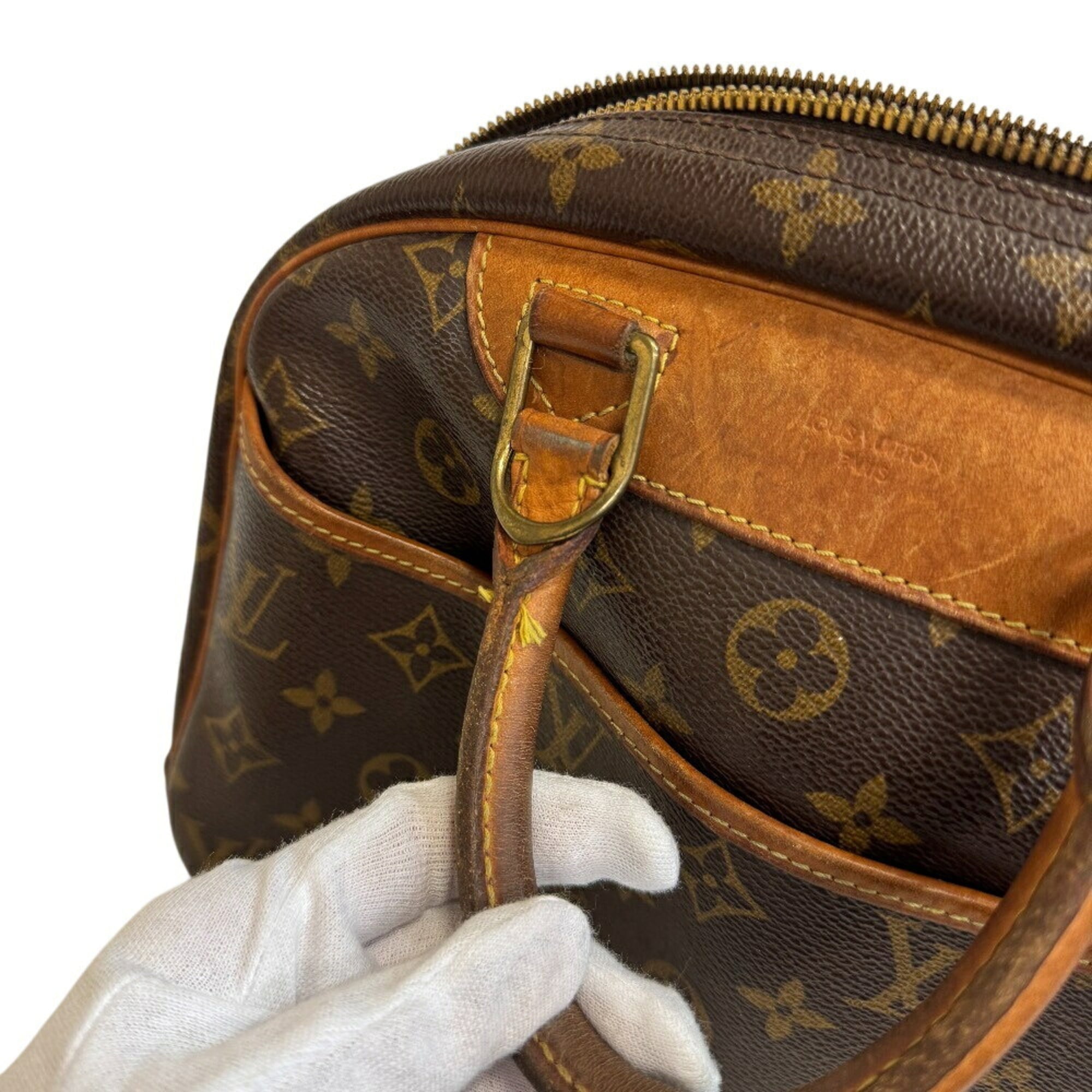 Louis Vuitton Brown Leather Handbag